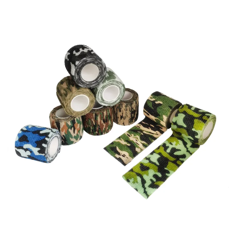 Hunting Outdoor Tattoos - 1PC 5cm*4.8m Elastic Wrap Tape Army