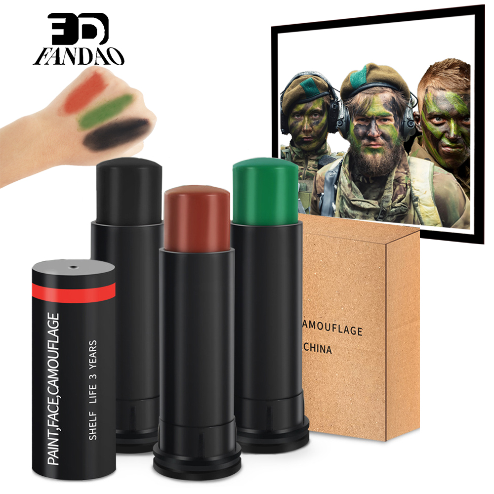 Camo Face Paint - 3 Colors Camo Face Paint Tube