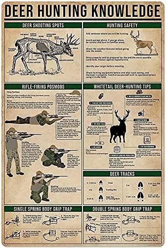 Hunting Outdoor Shop - Funny Metal Tin Sign Deer Hunting