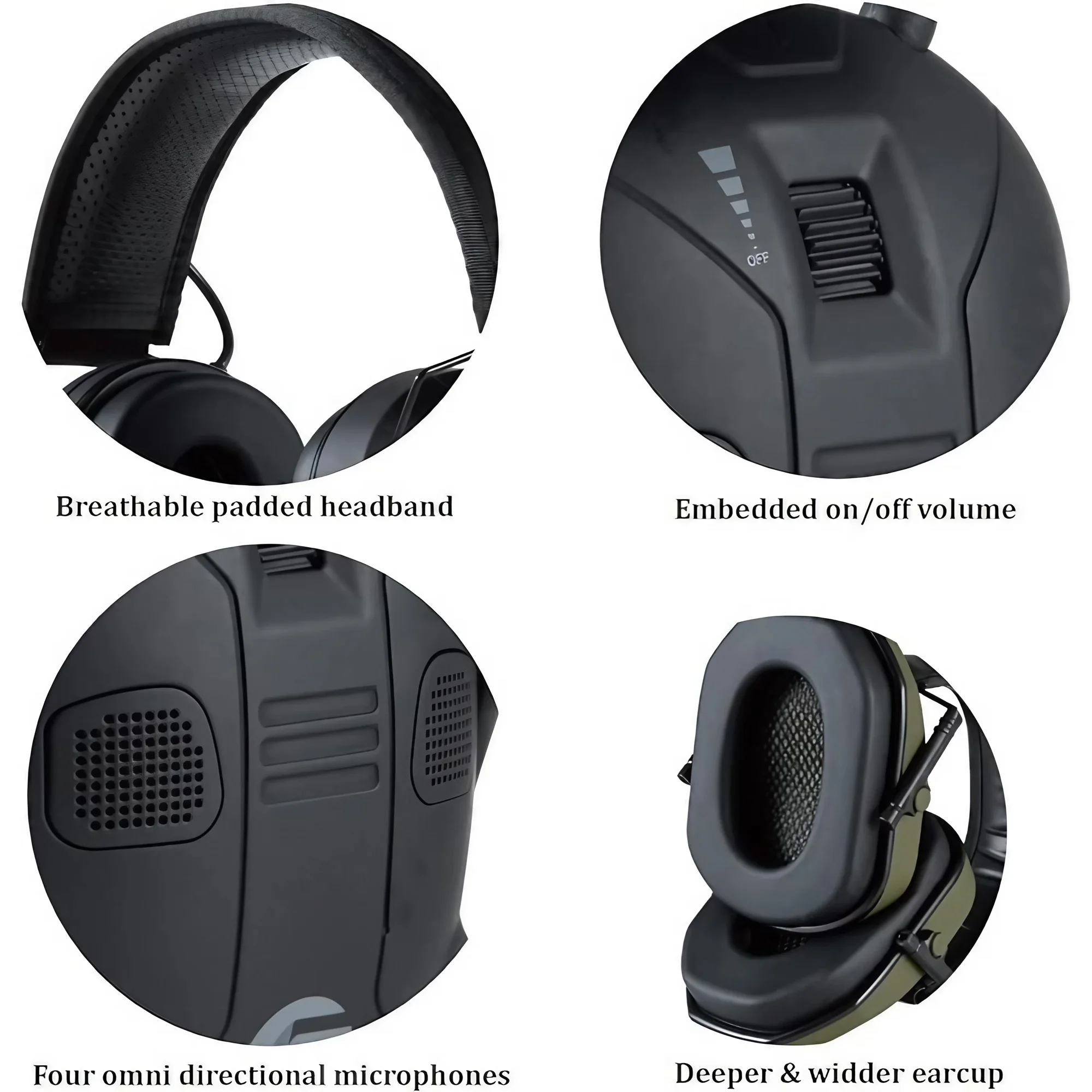 Foldable Tactical Electronic S - Shooting Ear Muff recension och pris