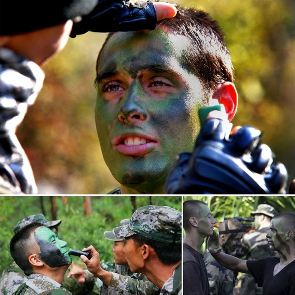 3pcs Outdoor Woodland Camoufla - Camo Face Paint recension och pris