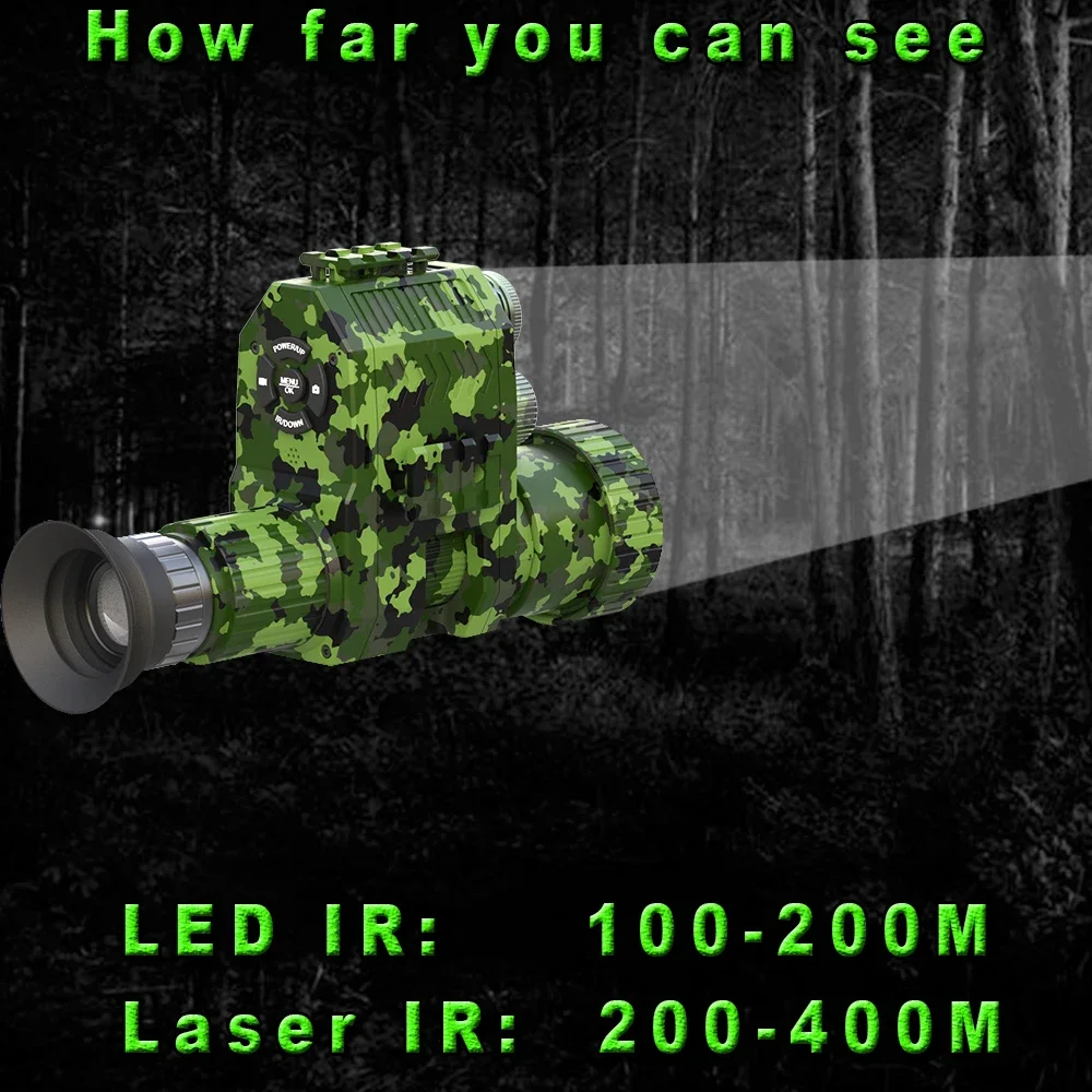 Megaorei NK007plus 200-400M Mo - Outdoor Hunting Digital Night Vision recension och pris