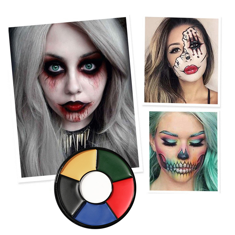 6 Color Oil Face Paint Palette - Camo Face Paint recension och pris