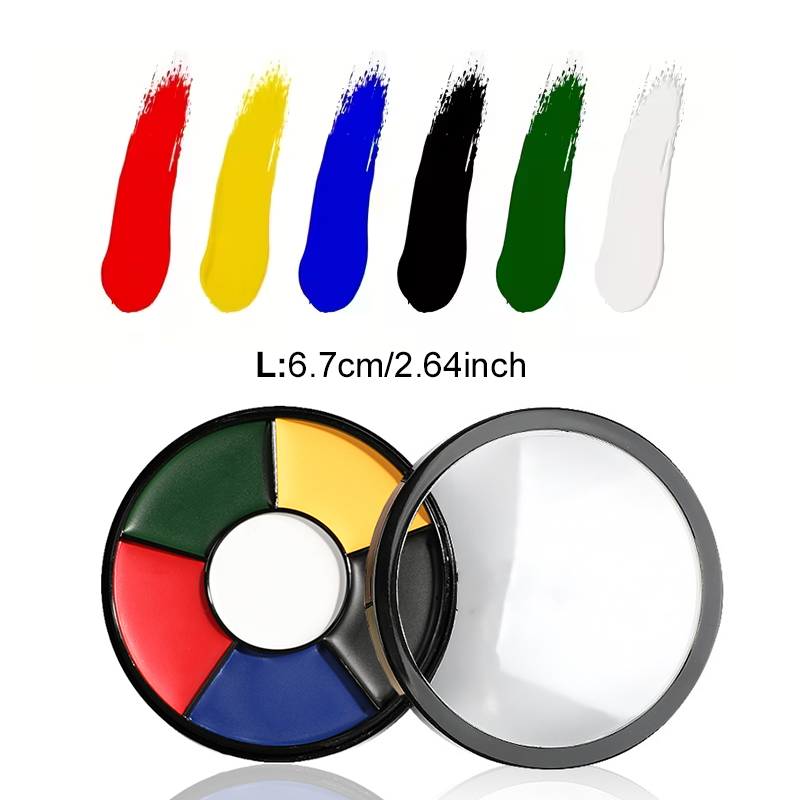 6 Color Oil Face Paint Palette - Camo Face Paint recension och pris