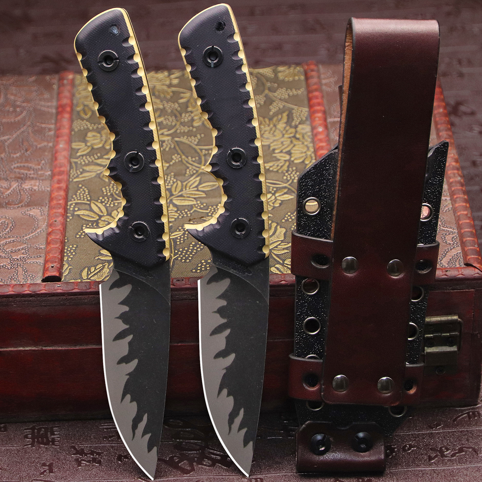 M-L (USA) DC53 Stone Washed Fu - Hunting Outdoor Edge Knives recension och pris