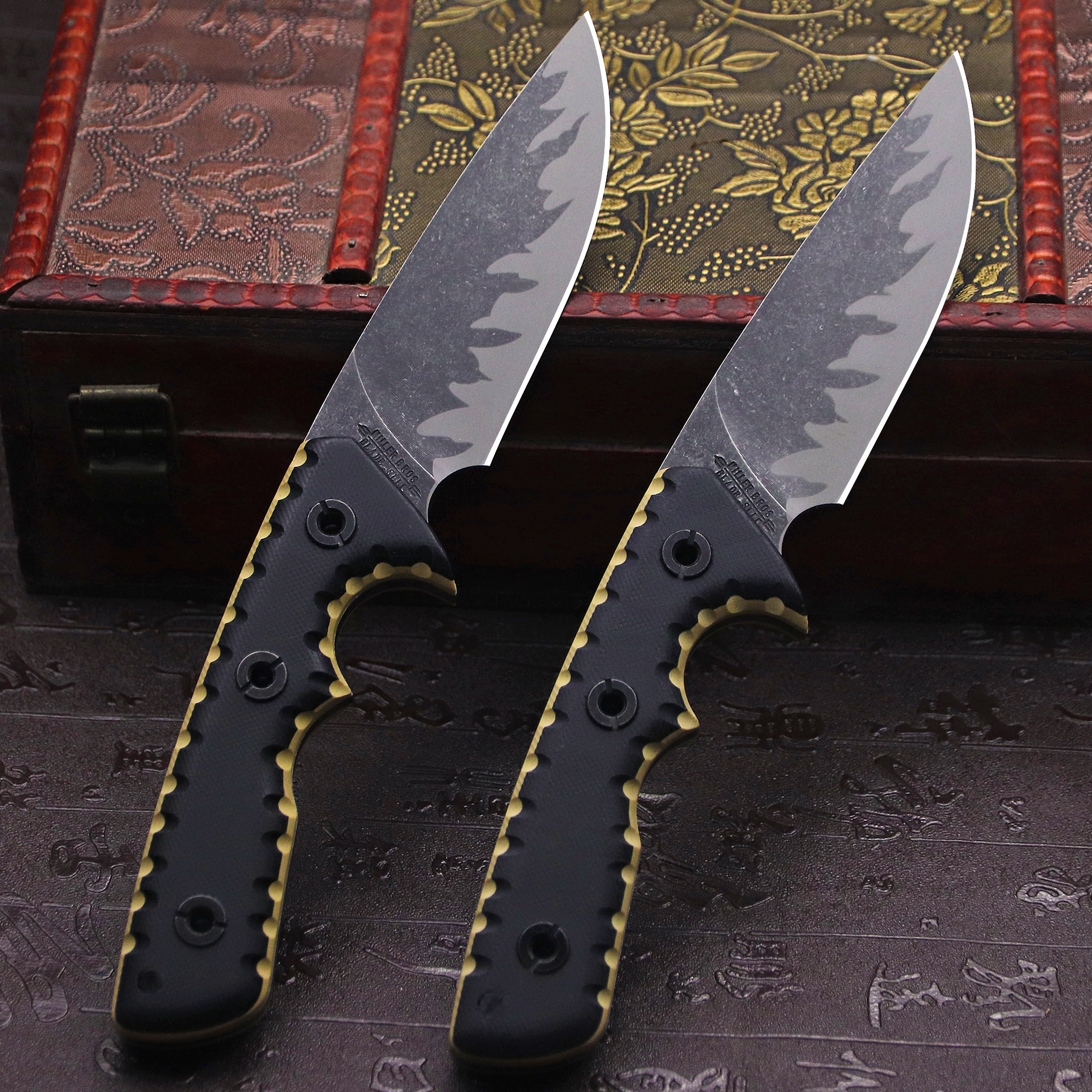 M-L (USA) DC53 Stone Washed Fu - Hunting Outdoor Edge Knives recension och pris