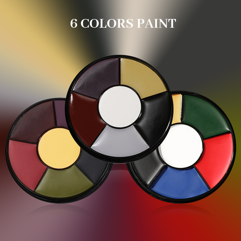 6 Color Oil Face Paint palette - Camo Face Paint recension och pris