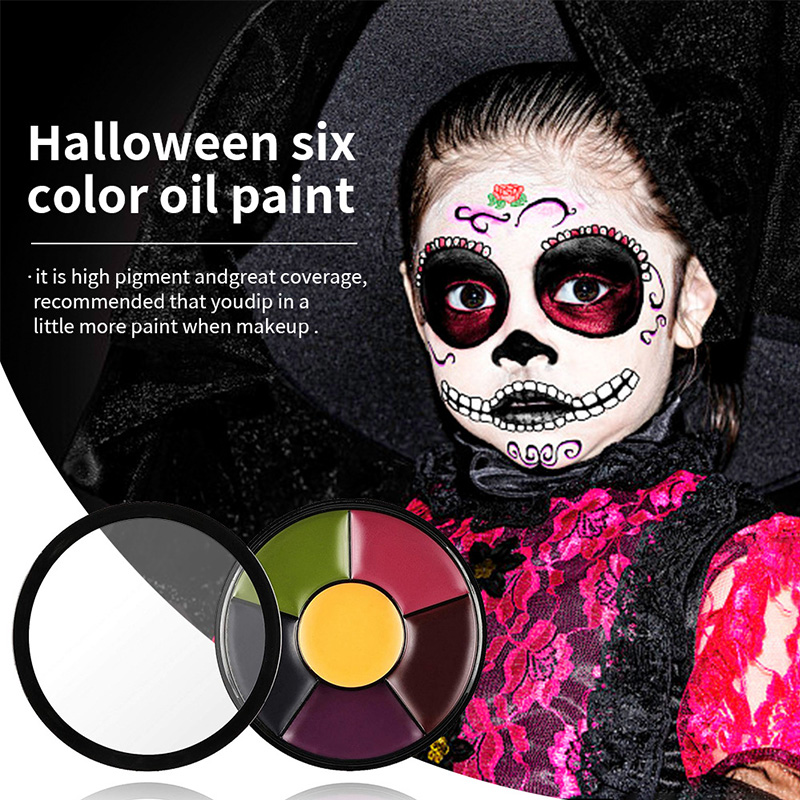 6 Color Oil Face Paint palette - Camo Face Paint recension och pris