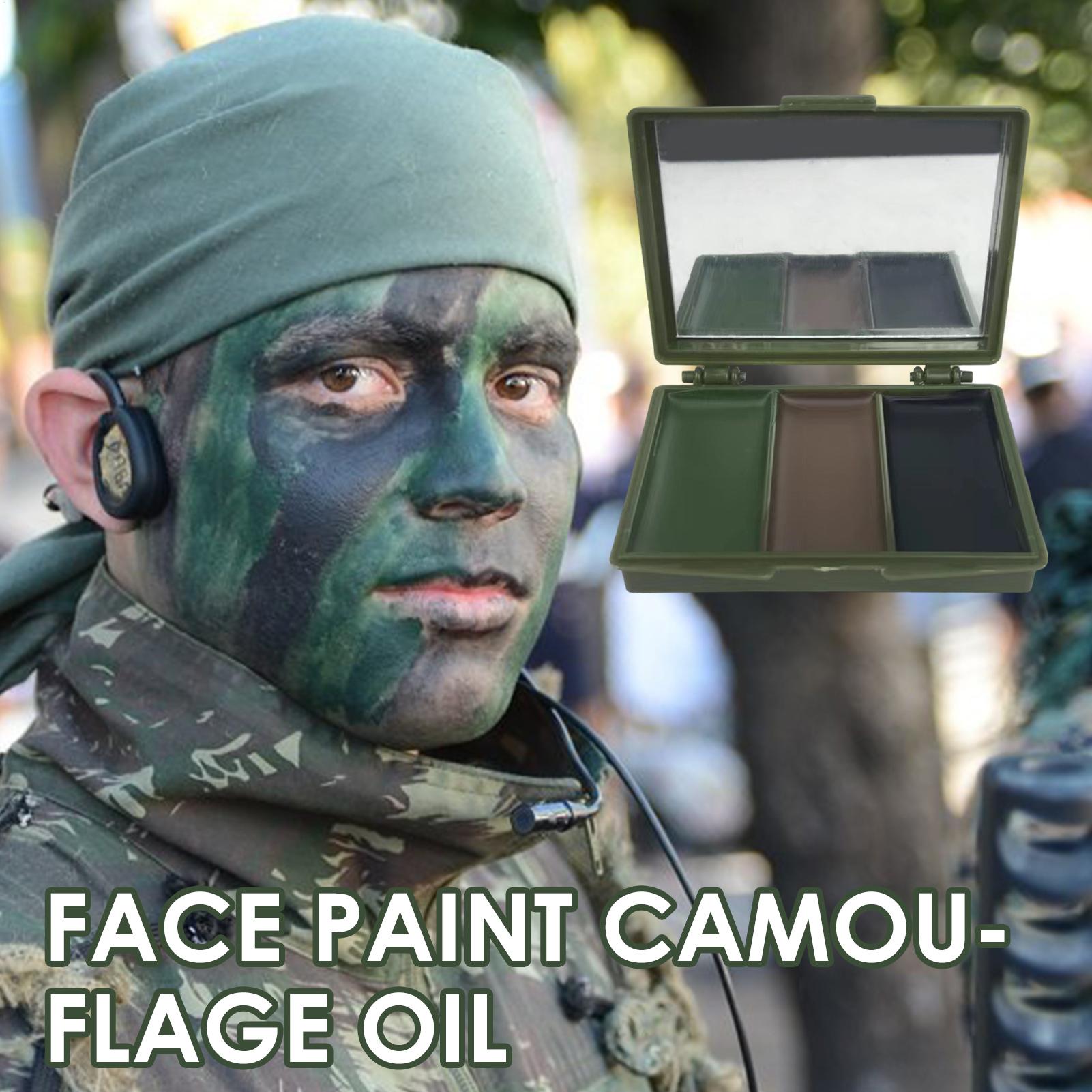 3 Colors ArmyFans CS Shooting  - Camo Face Paint recension och pris