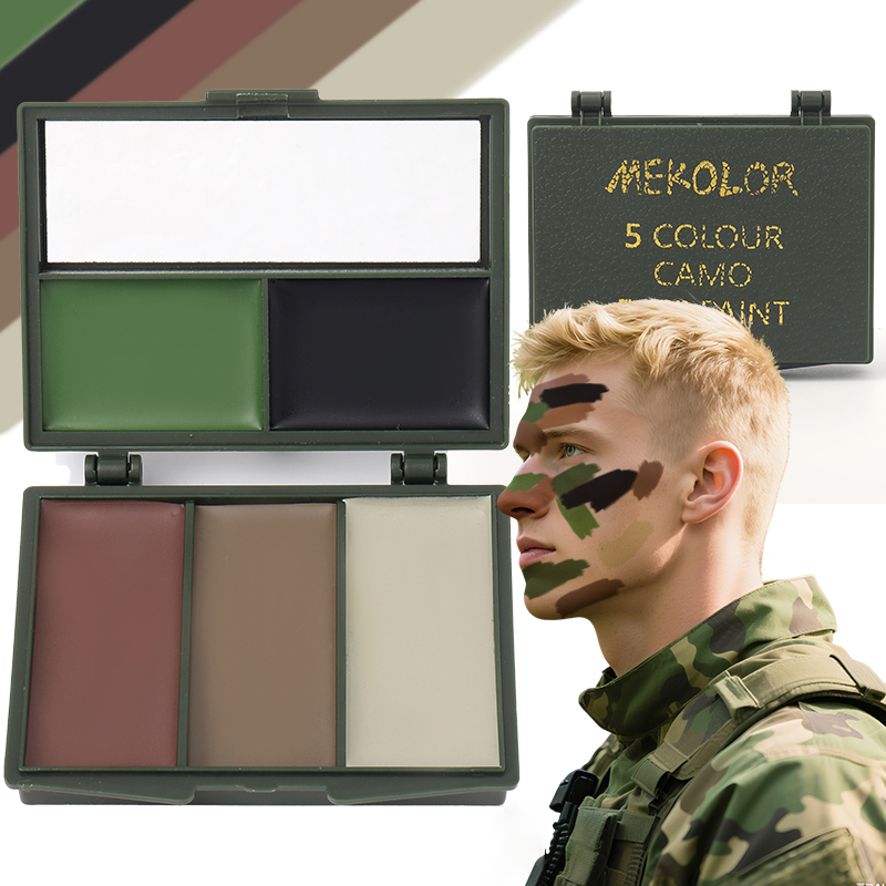 5-Color Camouflage, Face Paint - Camo Face Paint recension och pris