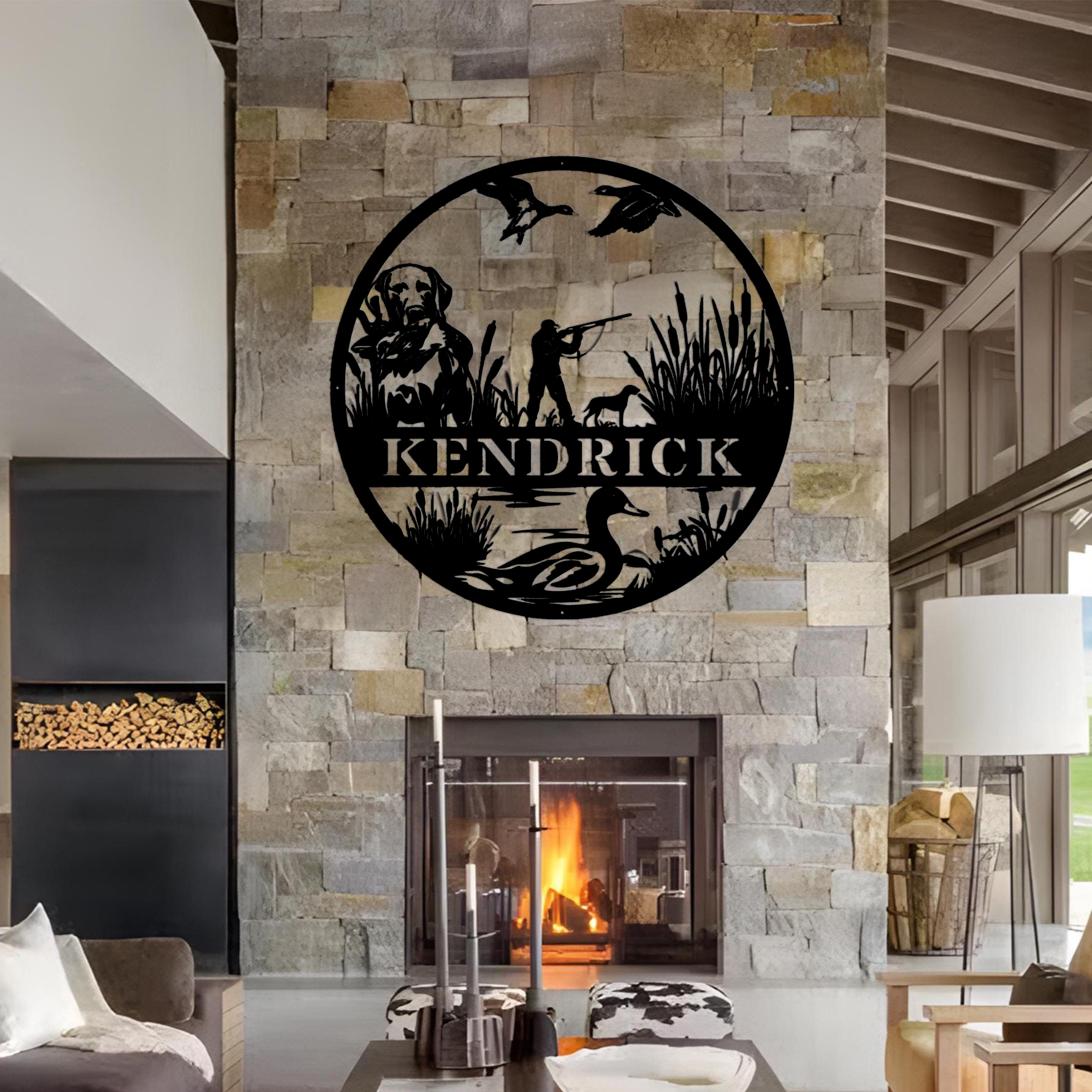 Custom Duck Hunting Metal Wall - Outdoor Hunting Dog Names recension och pris