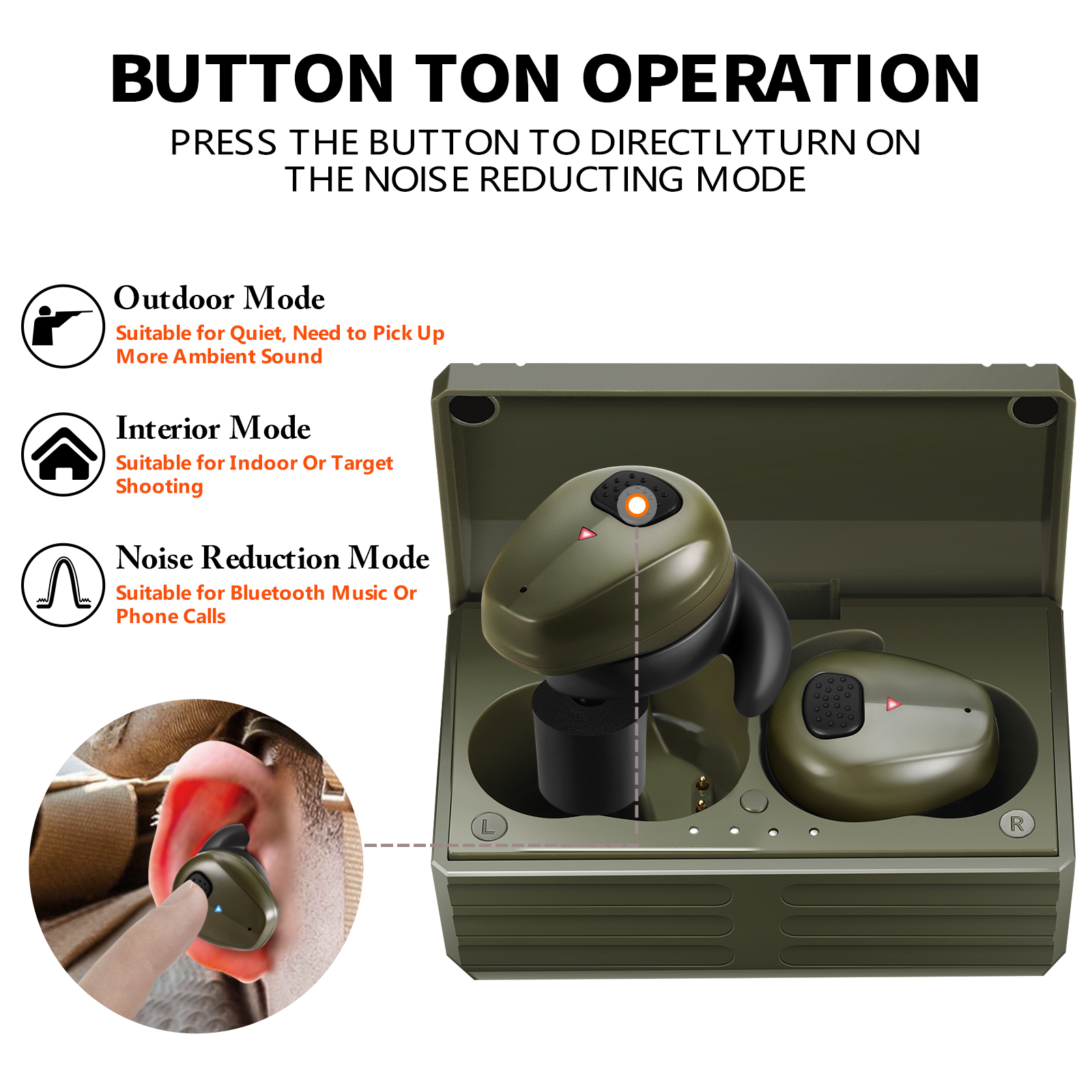 YHKEMA EB10 Tactical Earplugs  - Shooting Ear Muff recension och pris