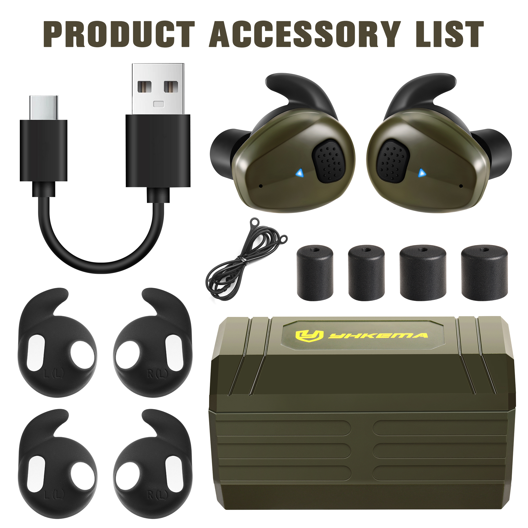 YHKEMA EB10 Tactical Earplugs  - Shooting Ear Muff recension och pris