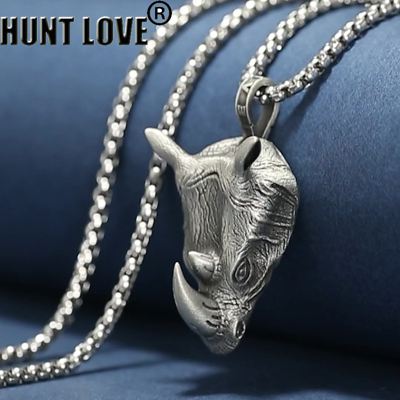 1Pcs Pure Tin Rhino Head Penda - Wildman Hunting & Outdoor Reviews recension och pris