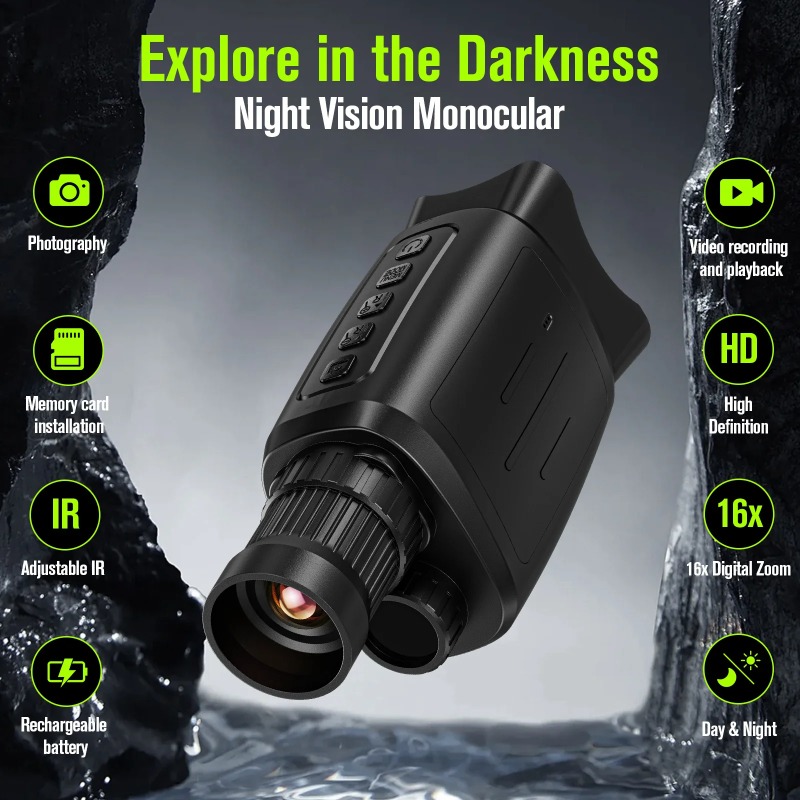 【Professional Grade】TX Monocul - Outdoor Hunting Digital Night Vision recension och pris