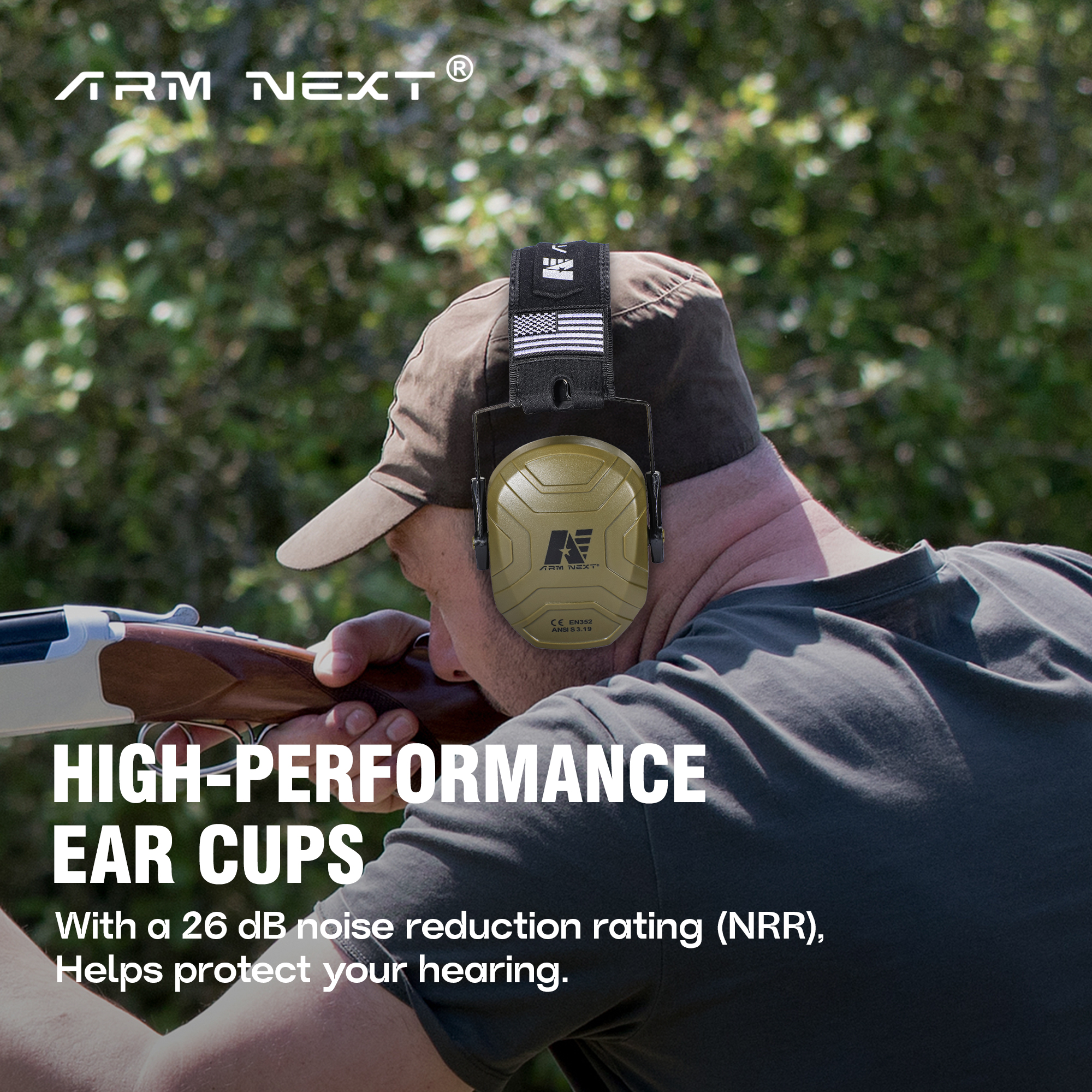 Foldable 26dB Professional Noi - Shooting Ear Muff recension och pris