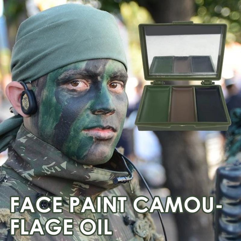 3 Colors Army Fans CS Shooting - Camo Face Paint recension och pris