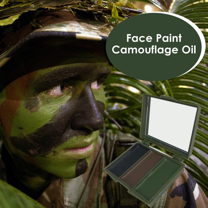 3 Colors Army Fans CS Shooting - Camo Face Paint recension och pris