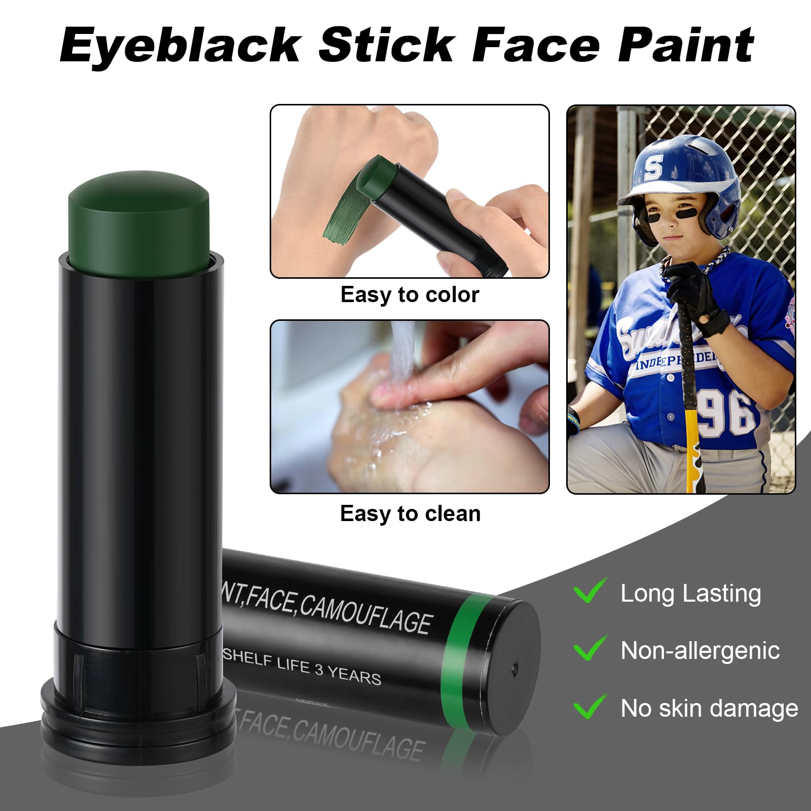 3 Colors Camo Face Paint Tube  - Camo Face Paint recension och pris