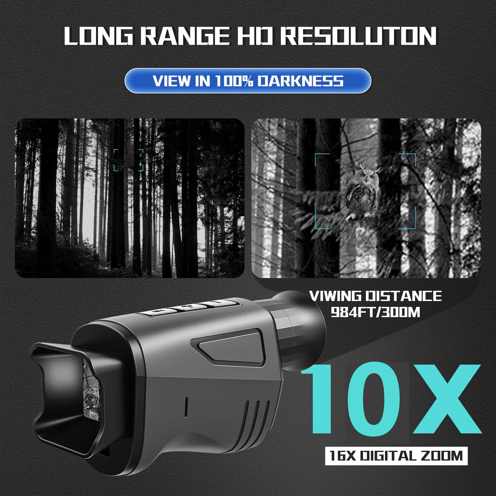 1080P HD Monocular Night Visio - Outdoor Hunting Digital Night Vision recension och pris